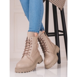 Borse Shelovet da donna in pelle beige 2