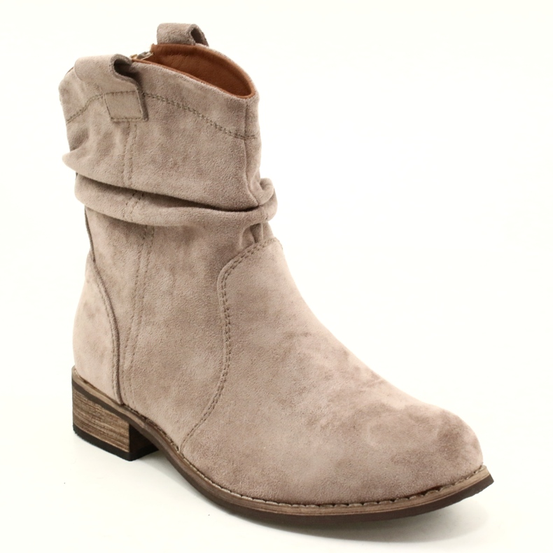 Evento Stivali kaki Jezzi 20BT35-3046 in camoscio beige 3