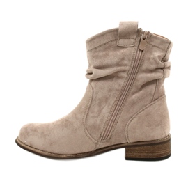 Evento Stivali kaki Jezzi 20BT35-3046 in camoscio beige 4