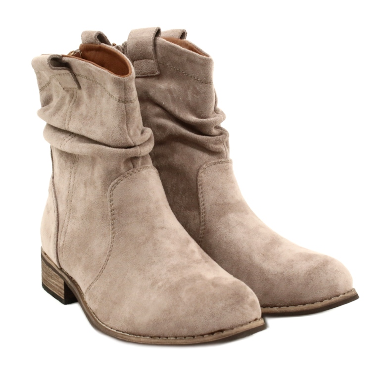 Evento Stivali kaki Jezzi 20BT35-3046 in camoscio beige 5