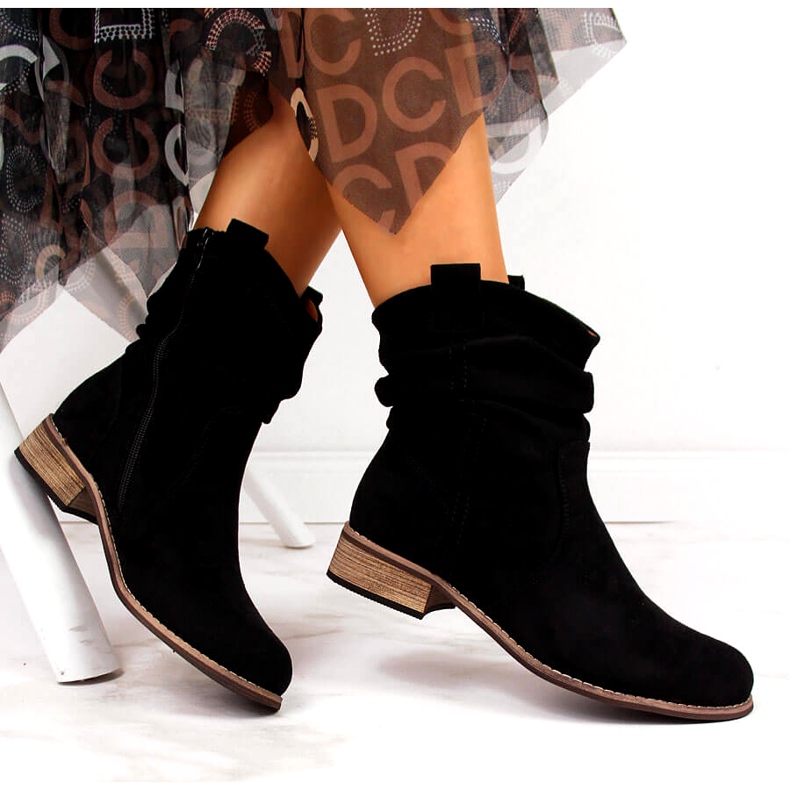 Evento Stivali in camoscio nero Jezzi 20BT35-3046 1