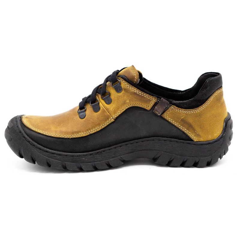 KOMODO Scarpe trekking uomo pelle 917K giallo 1