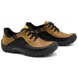 KOMODO Scarpe trekking uomo pelle 917K giallo 2