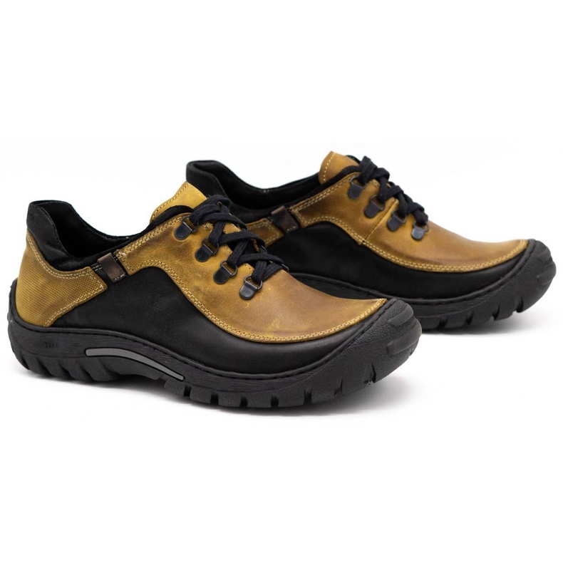 KOMODO Scarpe trekking uomo pelle 917K giallo 2