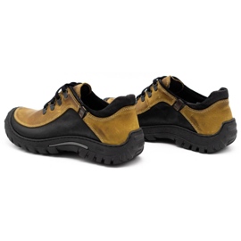 KOMODO Scarpe trekking uomo pelle 917K giallo 4