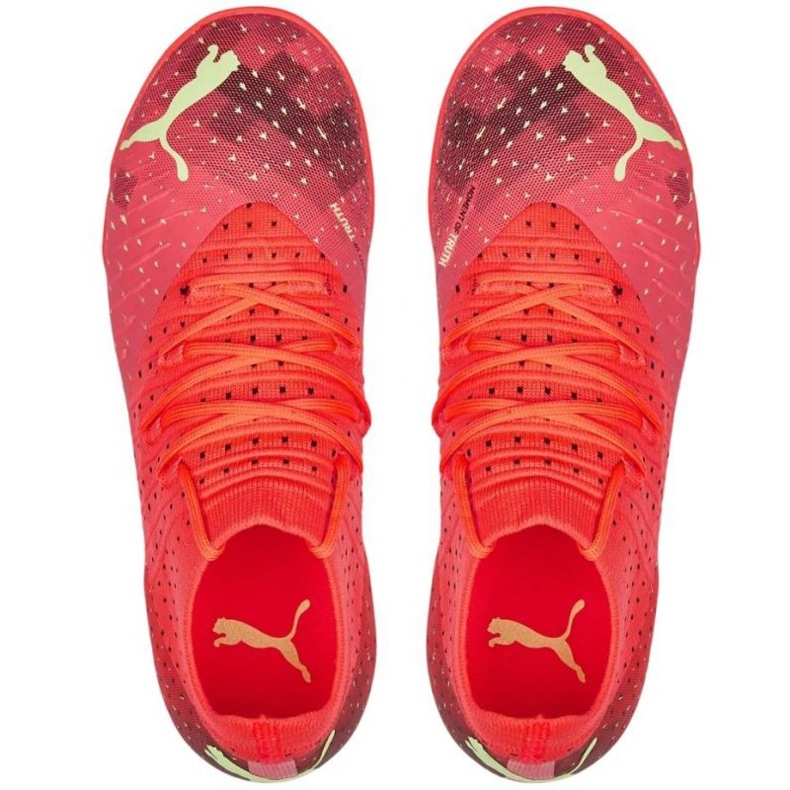 Scarpe da calcio Puma Future 3.4 It Jr 107013 03 rosso arance e rosse 1