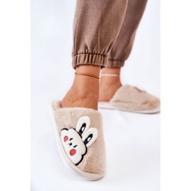 BM Ciabatte Da Donna In Pelliccia Con Trisha Beige Coniglio 2