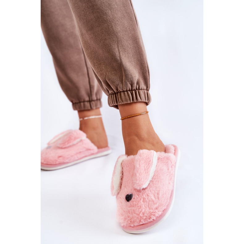 Ciabatte da donna in pelliccia rosa chiaro Remmi 2