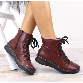 Comodi stivali isolati Rieker W RKR559 rosso 1