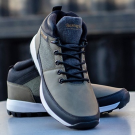 Scarpe sneakers in pelle Trax Bustagrip M MRM7B verde 2