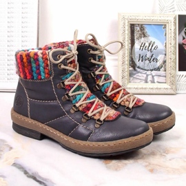 Stivali isolati Rieker W RKR566 blu navy 2