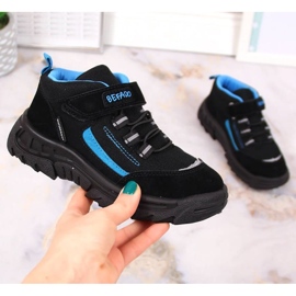 Scarpe da trekking alte Befado Jr BEF37A impermeabili nero 1