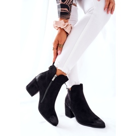 Vinceza Stivali Donna Con Tacco Camoscio Nero Carrick 2