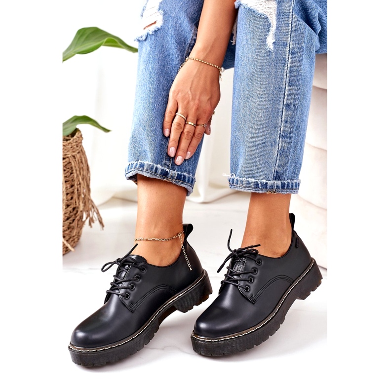Scarpe Oxford in pelle Big Star II274107 Nere nero 2