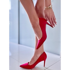 Belluci Stiletti Tilda Red da donna in camoscio rosso 1