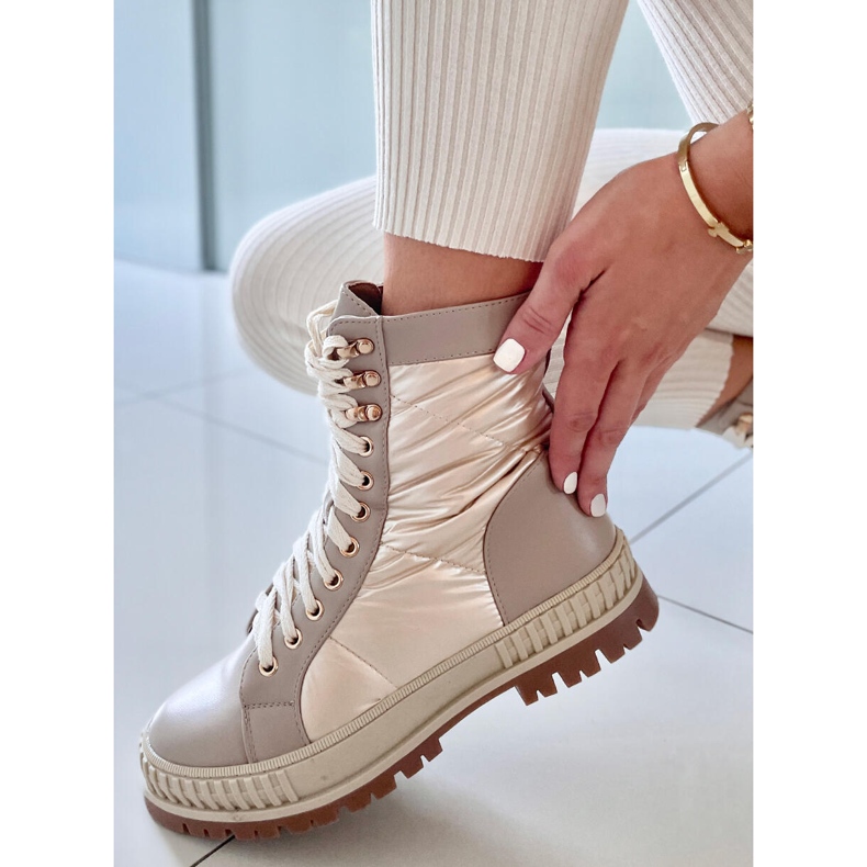 BM Sneakers stringate Aileen Beis beige 1