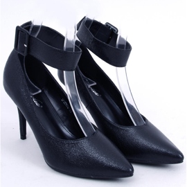 Tacchi alti da donna Claire Black metallizzati nero 1