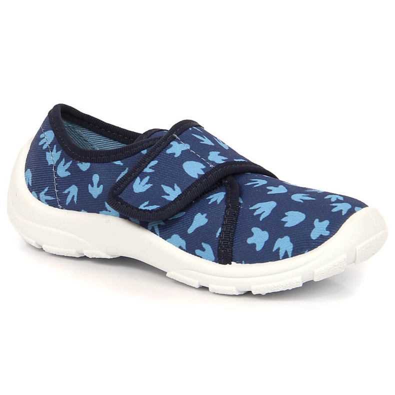 Ciabatte per bambini con velcro blu navy Befado 974X476 2