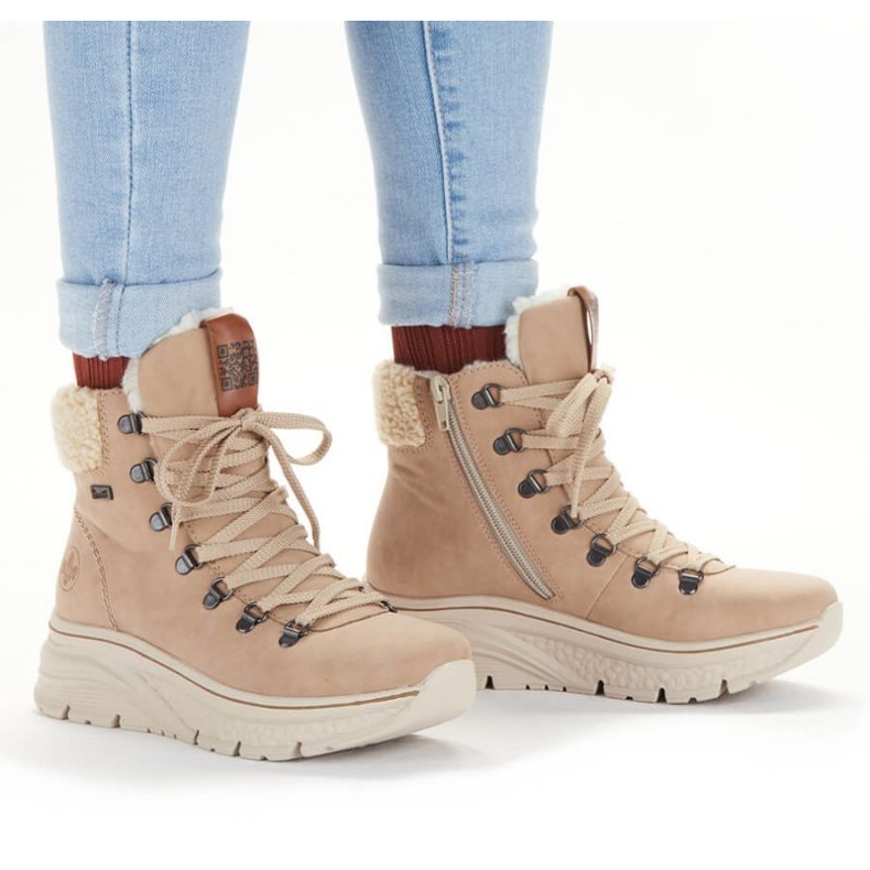 Stivali isolanti impermeabili Rieker W RKR572 beige 2