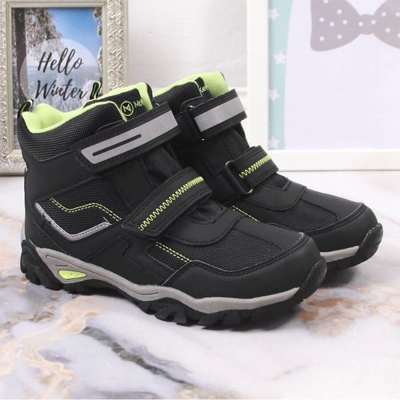 Masita Stivali con isolamento in velcro McKeylor Jr JAN171 nero 2