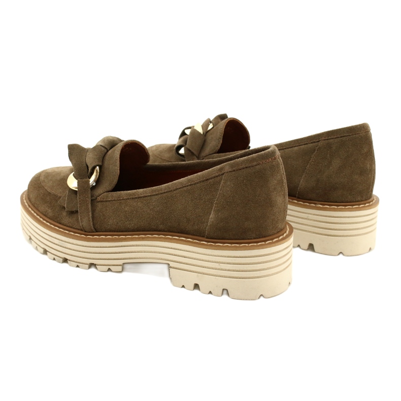Scarpe da donna con ornamentale ornamentale Laura Messi 2523 Green verde 3