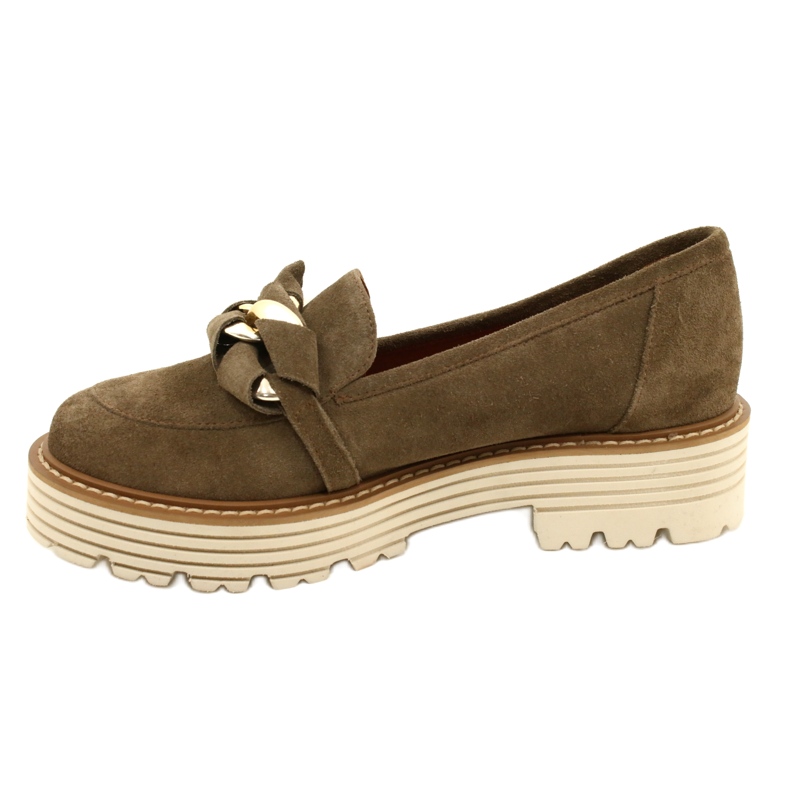 Scarpe da donna con ornamentale ornamentale Laura Messi 2523 Green verde 1