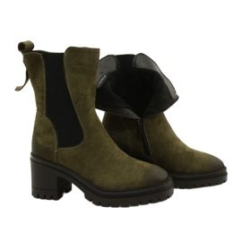 Vinceza Stivaletti Da Donna In Pelle Scamosciata, Verde 4