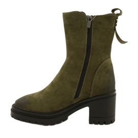 Vinceza Stivaletti Da Donna In Pelle Scamosciata, Verde 1