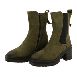 Vinceza Stivaletti Da Donna In Pelle Scamosciata, Verde 2