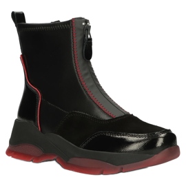 Stivali isolanti in pelle Filippo W PAW395 nero rosso 2