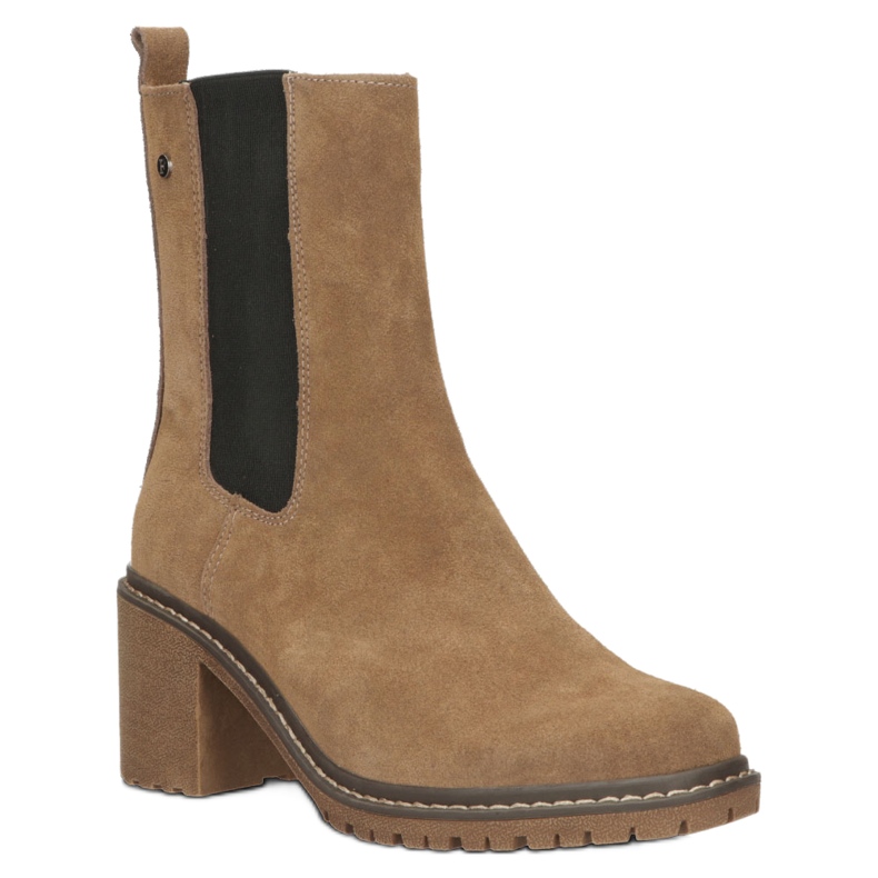 Stivali in pelle scamosciata sul palo isolante Filippo W PAW392B beige 2