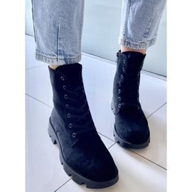 PA1 Stivali da lavoro in camoscio Pansy Black nero 1