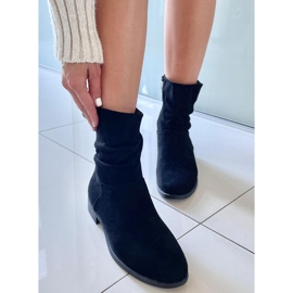 PA1 Theda Stivali flat in camoscio nero 2