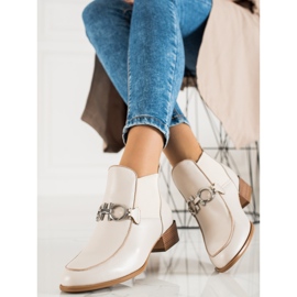 W. Potocki Eleganti stivali Potocki slip-on beige 1