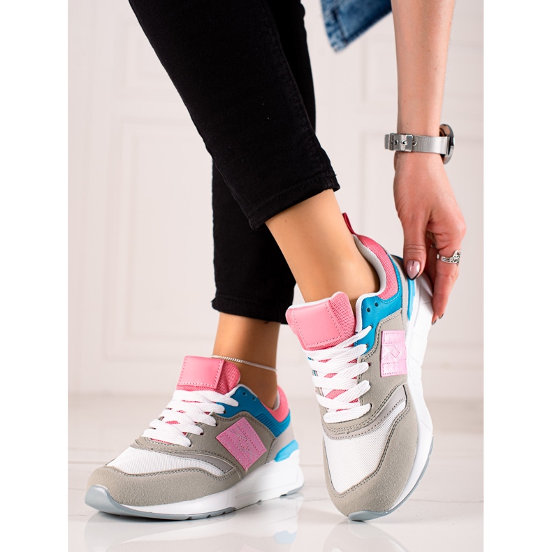 TRENDI Scarpe sportive casual beige multicolore 1