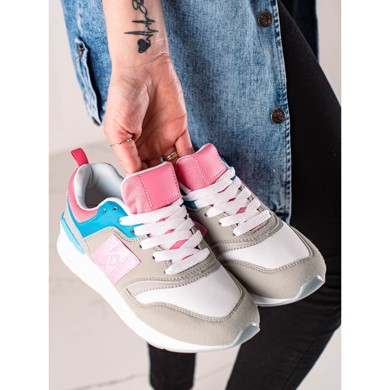 TRENDI Scarpe sportive casual beige multicolore 2