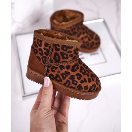 Caldi scarponi da neve per bambini Pantherka Gooby marrone 2