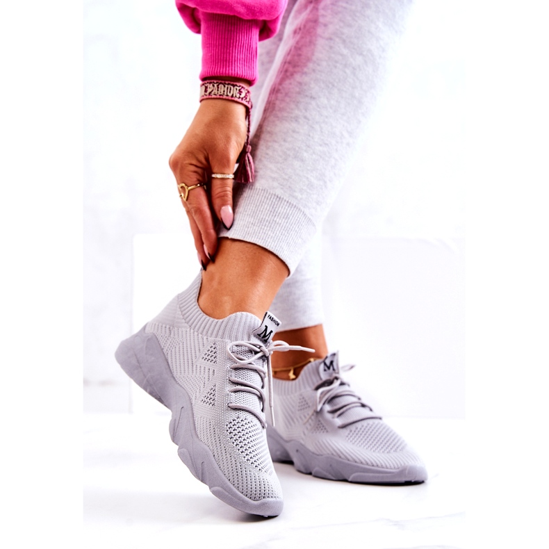 PS1 Scarpe Sportive Sneakers Tessuto Grigio Nolene 1
