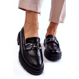 Scarpe da donna eco-chiling la.fi nero con una catena 4