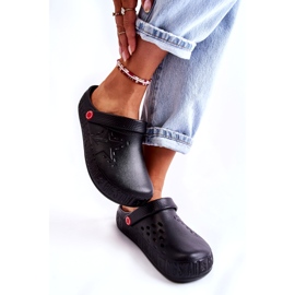 Pantofole leggere da donna Kroks Big Star II275001 nere nero 5