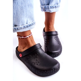 Pantofole leggere da donna Kroks Big Star II275001 nere nero 4