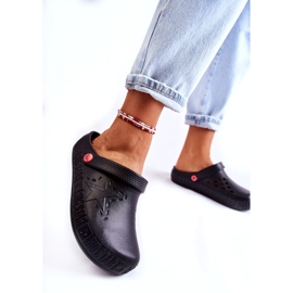 Pantofole leggere da donna Kroks Big Star II275001 nere nero 3