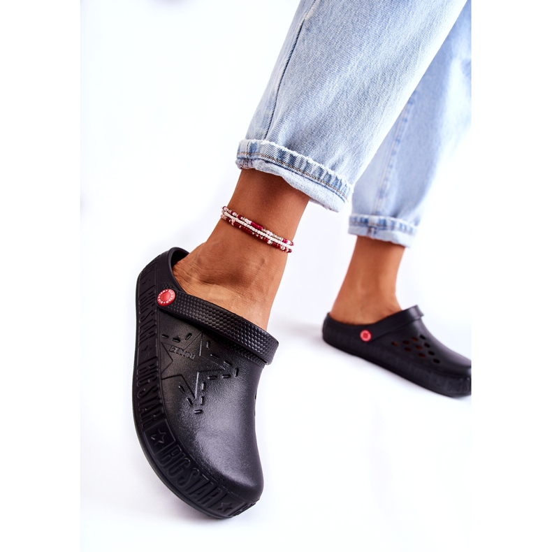 Pantofole leggere da donna Kroks Big Star II275001 nere nero 3