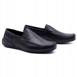 Polbut Mocassini uomo in pelle 2105 grana nera nero 2
