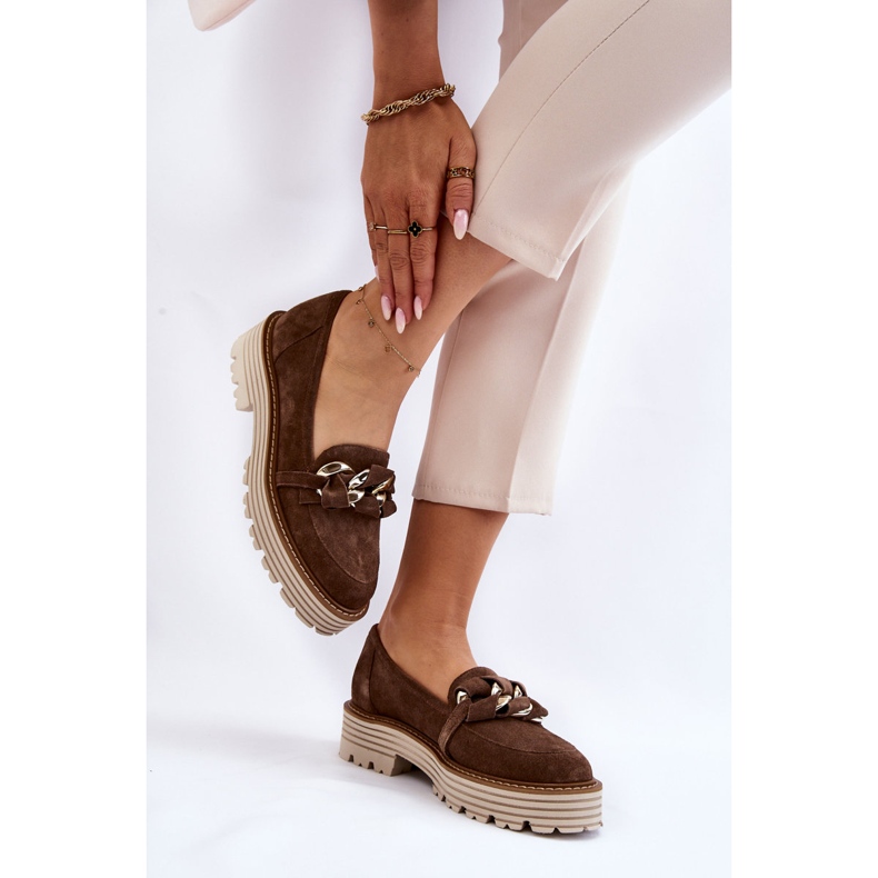 Scarpe da donna in camoscio Laura Messi 2523 verde 2