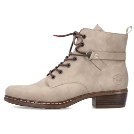 Comodi stivali beige isolati da donna Rieker Y0820-64 1