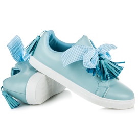 Vices Sneakers Boho con nastro blu 1