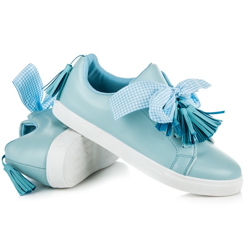 Vices Sneakers Boho con nastro blu 1