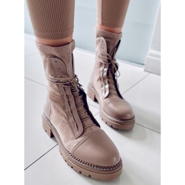 BM Stivali da lavoro da donna Cyrus Khaki beige 2