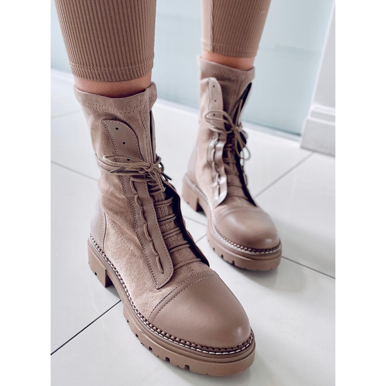 BM Stivali da lavoro da donna Cyrus Khaki beige 2